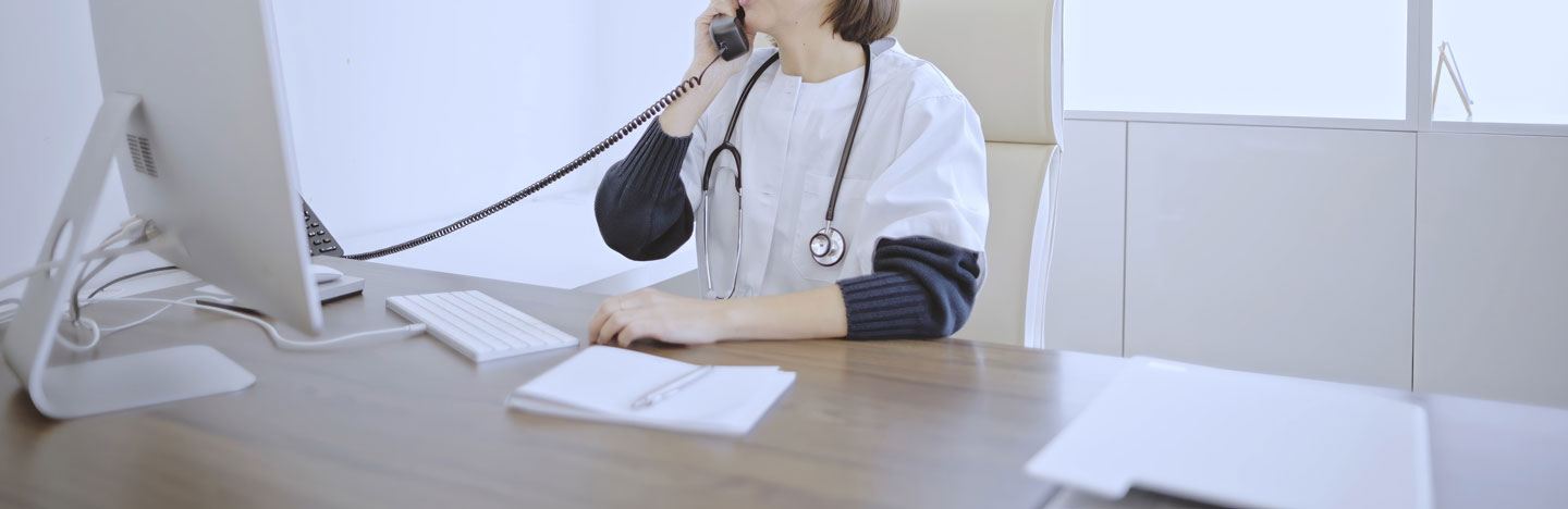 doctor on phone