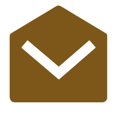 mail icon gold dark